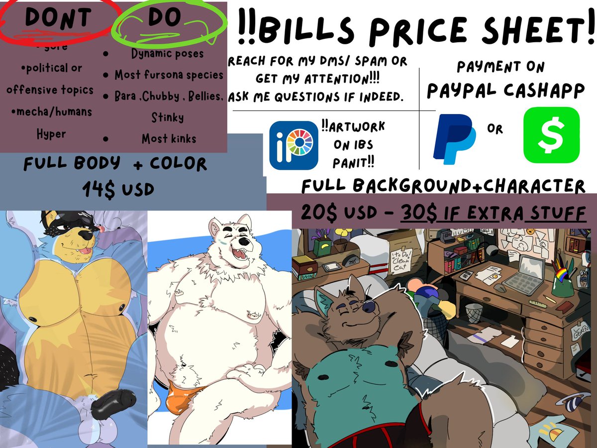 holdbilless's tweet photo. Helow! You again!, I make NSFW and SFW art! 
(Fyi, I have trouble spelling/Grammer so…please be patient with me, aruhggaaaa)
Of course, all is 🔞 18+ 🔞 
e621 - Beholdbill
Discord - beholdbilless
Bluesky - https://t.co/l2xkc1nS2G
#furryart #nsfw #furrynsfw #commissions https://t.co/IRebIuOKqu