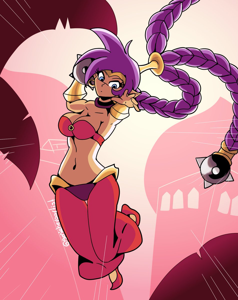 genieheroartist's tweet photo. POV: You're going to die. 💀☠️

(Getting ready for the "launch" of the new Shantae game)

#fanart #rkgk #waifu #artmoots #digitalart #art #commisionopen #comisionesabiertas #sketch #シャンティ #shantae 

I'll say it in Spanish: Me mame. https://t.co/roMSPWZTmP