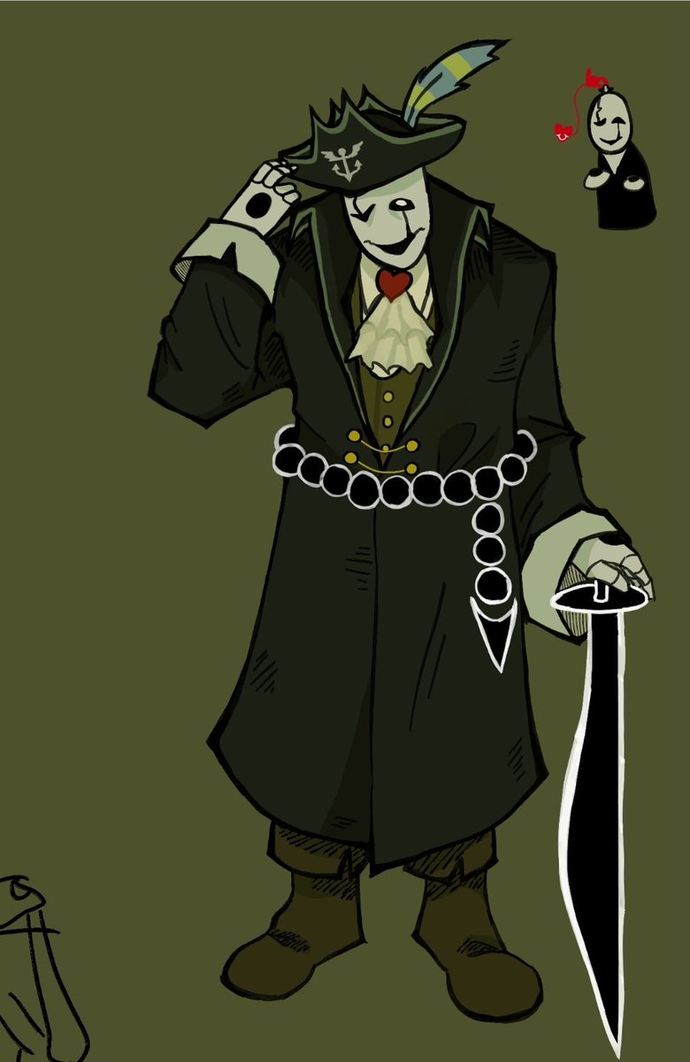 vinephyuuu's tweet photo. more of this guy or whatever!! ignore the bottom left im making roary next
#deltarune #pirategaster https://t.co/8Z9BfEDPoS