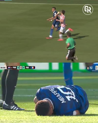 GuillermoM89991's tweet photo. @mhyzzcarolyn_ @liftpilled @EisakuOtomo Probably It didn't warrant a card only a warning.

I doubt that the Fifa wanted the elimination of France by Paraguay, French players overreacting to the faults. https://t.co/6DKdYxCubs