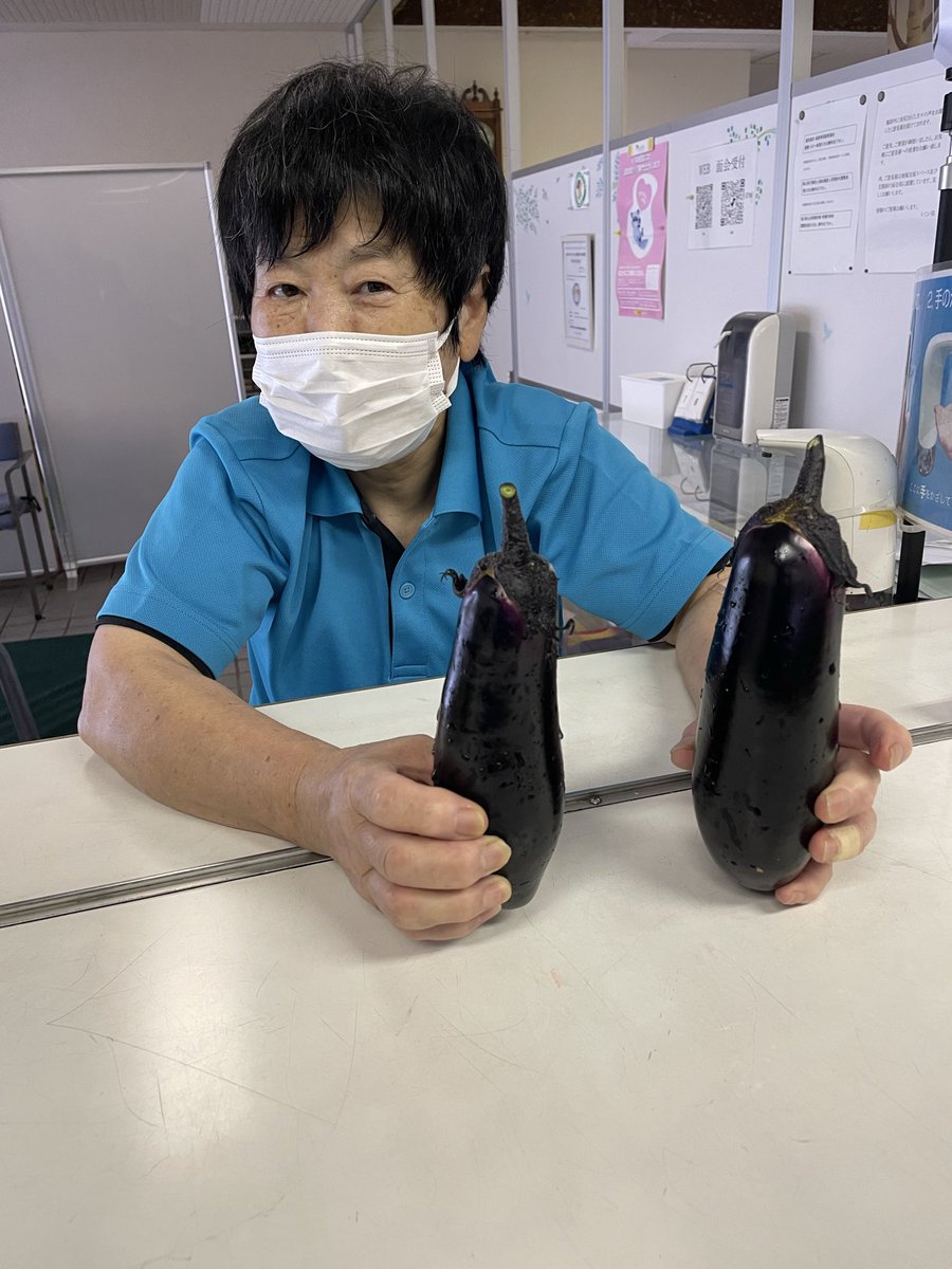 立派な茄子ができました🍆