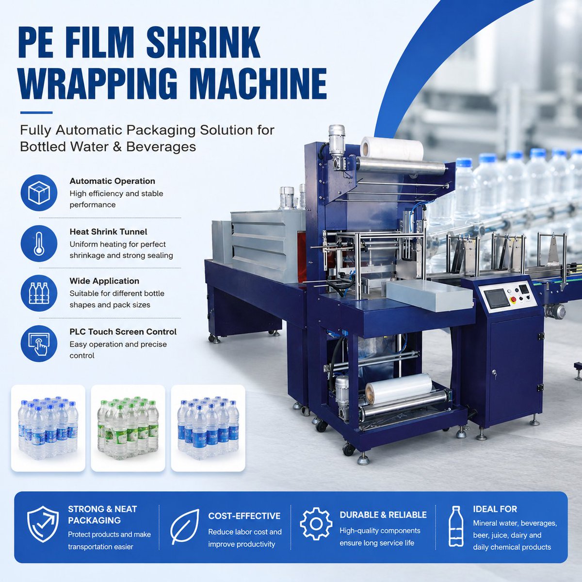 BottlingMolding's tweet photo. Bottle shrink wrapping/packing machine.
More models and machinery are available.
Email: sinobema@gmail.com
WhatsApp: 0086 137 2866 8423
https://t.co/Dv3p0CmbR7 https://t.co/Tk6hoPOtKA