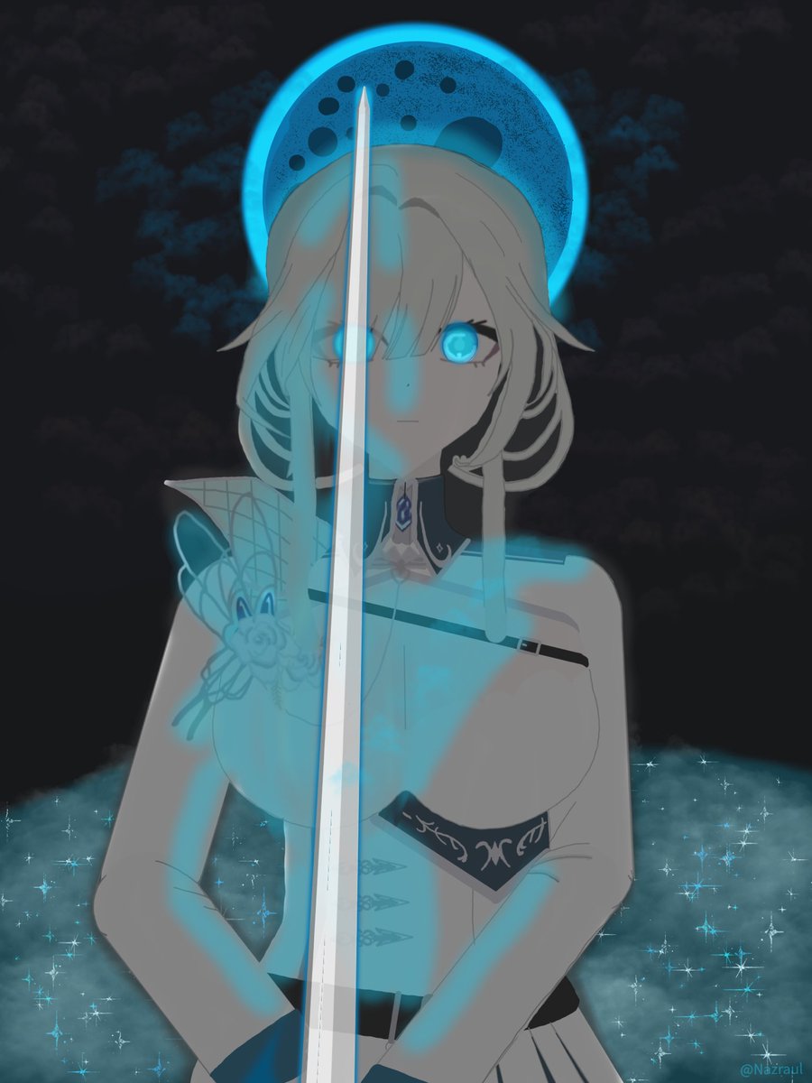 Nazraul175's tweet photo. When our captain locks in. It’s mina Monday in ostellia. #Wilhelminart #Vtuber https://t.co/eU1mdXU7Mf