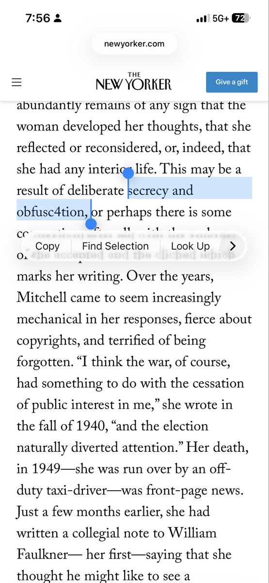 DaniParadis's tweet photo. Found a typo in the @NewYorker that made me wonder if there was a new word I had missed. https://t.co/pLUrJzM1cX