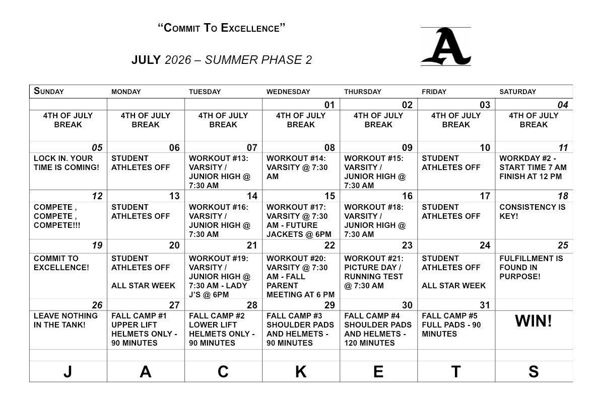 ashford_fb's tweet photo. July Calendar..
#EverythingMatters https://t.co/bUpN7jlT4W