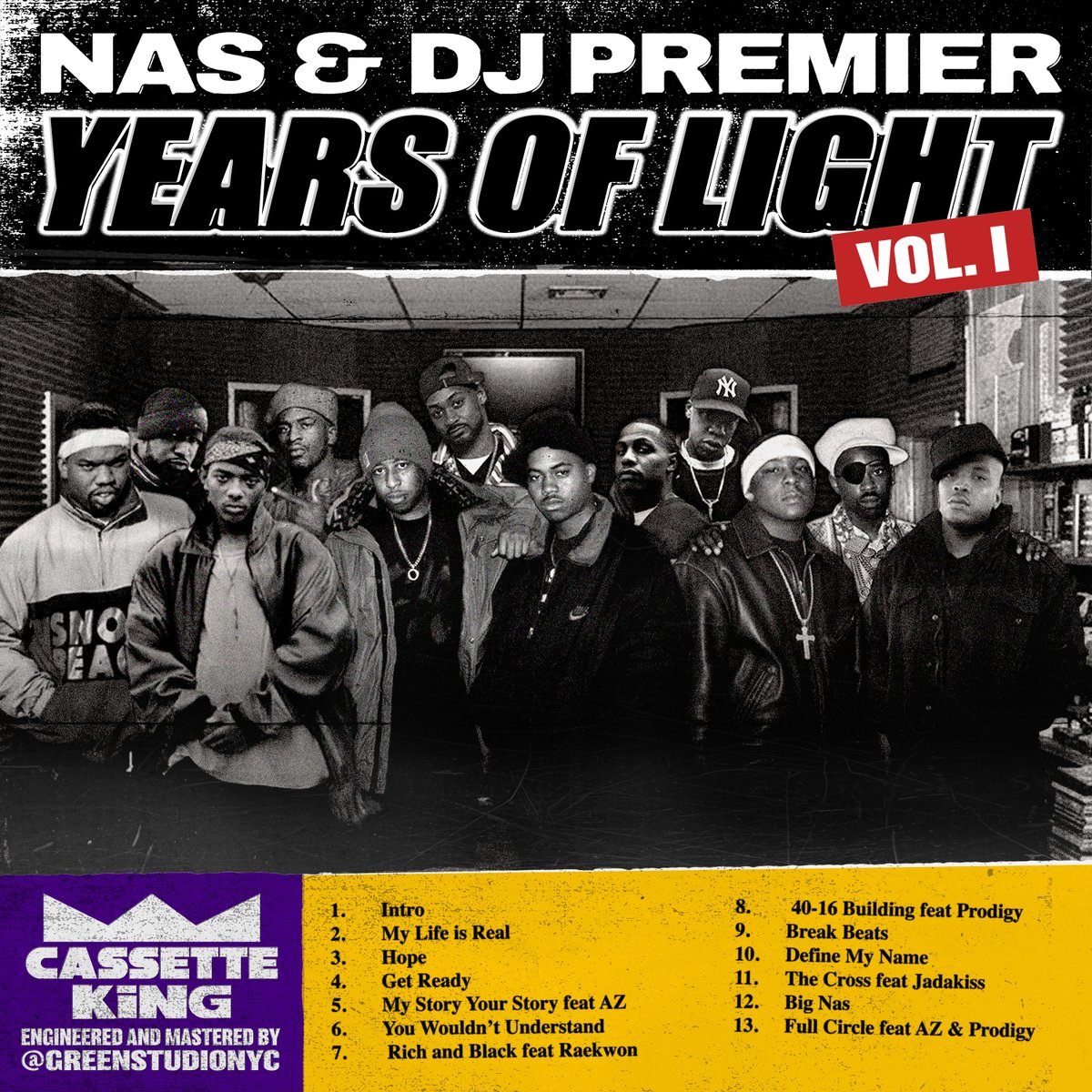 yearsoflightNYC's tweet photo. @NoSampleMedia https://t.co/n494hQOo6U  Years of Light:  8 reimagined modern Nas albums produced by DJ Premier.  A celebration of New York City.  For free and for everyone.  #nas #djpremier #knicks #wutang #jayz #prodigy #mobbdeep #rakim #slickrick #jadakiss #stylesp #lox #koolgrap #newyork #nyc #yearsoflight