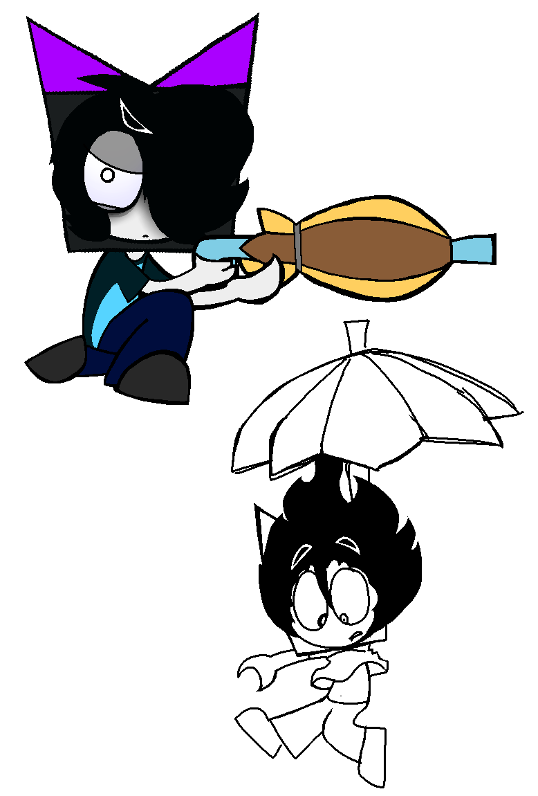 SmilyToonz's tweet photo. Nixin's umbrella or shotgun hybrid idk https://t.co/sZ8bgC4c3b