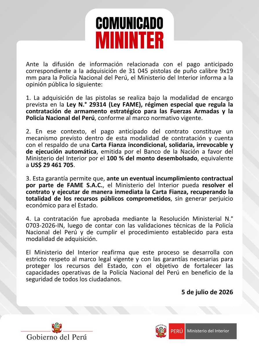 MininterPeru's tweet photo. 📄 #ComunicadoMininter

📌 Mayores detalles aquí: https://t.co/aW2QxY0PeF https://t.co/Zi9h0EsYQc