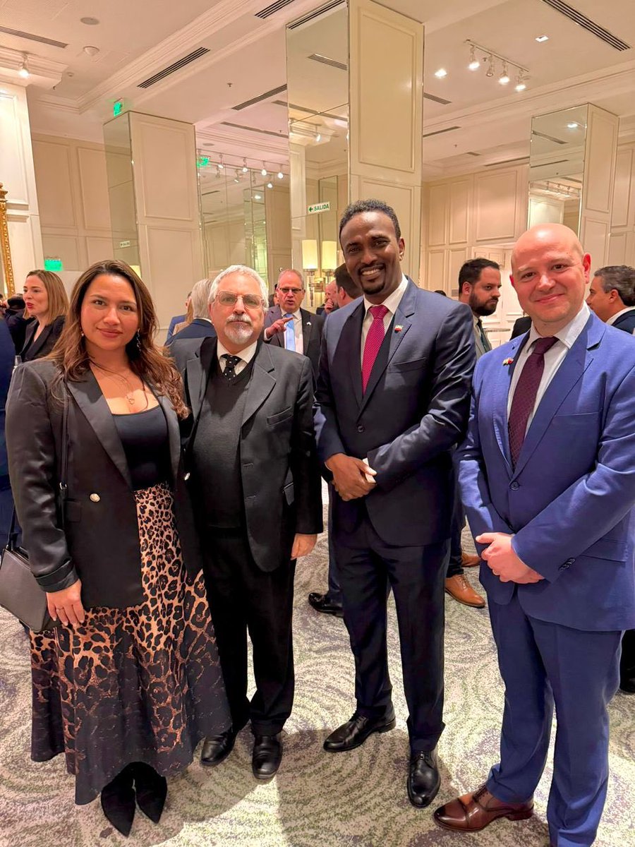 RepOfSomaliland's tweet photo. Minister of Foreign Affairs and International Cooperation of the Republic of Somaliland, HE. @min_abdirahman, is actively representing our nation at the Latin America Chairman’s Conference in Buenos Aires, Argentina! 🇦🇷 

His participation bolsters Somaliland’s global outreach and commitment to strategic partnerships.