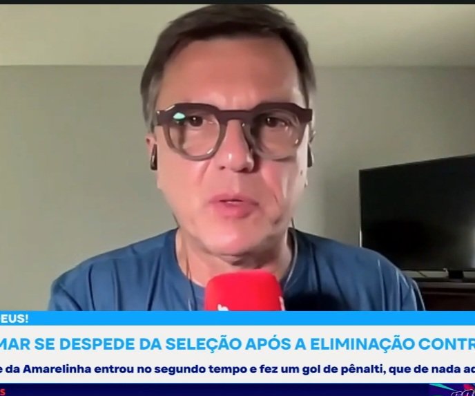 JFreiress_'s tweet photo. Na Jovem Pan, o Mauro Cezar comentou sobre o Neymar ter anunciado sua despedida da seleção.

💬"Deveria ter fechado antes, né? Não era para tá lá, né? Pelo menos ele colocou o nome dele numa estatística, né? fez gol em mais uma Copa do Mundo, né? São quatro, né? Acho que é isso. 14, 18, 22. É agora. Bom para ele, mas paraa seleção não foi bom, não. Atrapalhou mais do que ajudou, mas foi avisado, né?"