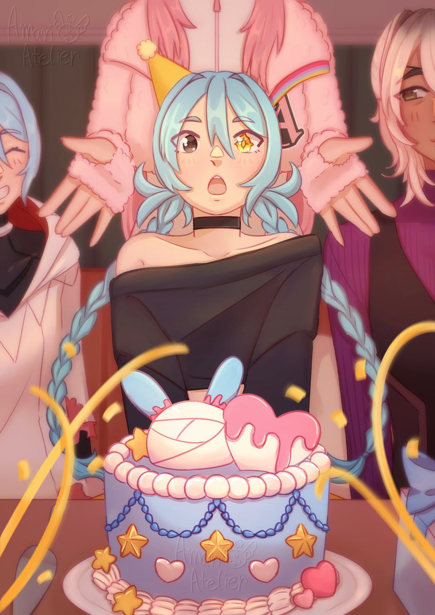 Amari_Atelier's tweet photo. Surprise!! 🎉 Happy Birthday Mizuki!!!

#aitsf #ainispoilers https://t.co/gmZ43ehiPY