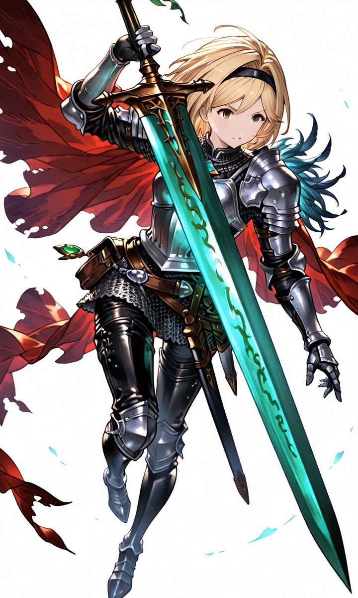 O2sRdjYsoX37336's tweet photo. グラブル　ジータさんの妄想装備
自己解釈のムーンライトソードでのアクションイメージです。 https://t.co/aTEDaINzHw