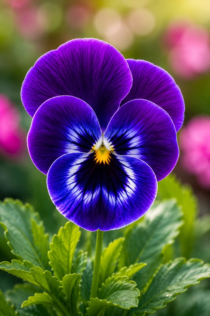 inspirativeking's tweet photo. A single violet pansy with a face like stained glass, glowing in morning light. https://t.co/NoS6nyxjAL