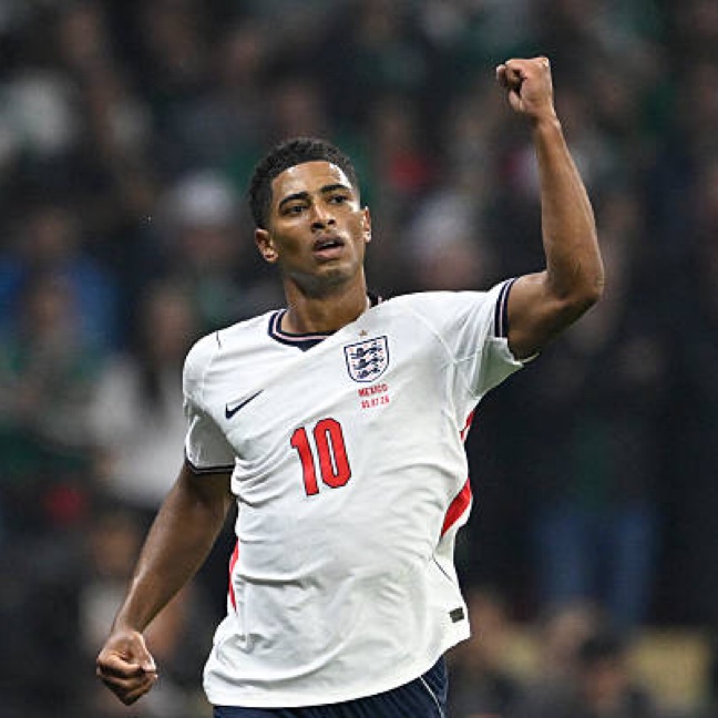 goalsside's tweet photo. 🚨🚨| Jude Bellingham is the third fastest player to score two goals in a single World Cup match

🥇 Toni Kroos vs. Brazil 2014 (70th)
🥈 Kylian Mbappé vs. Argentina 2022 (95th) 
🥉 Jude Bellingham vs. Mexico 2026 (98th) https://t.co/Bz5ozdnGsn