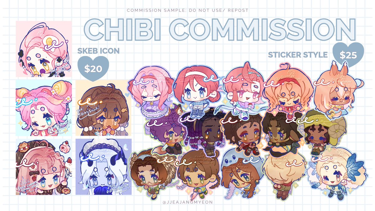 jjeajangmyeon's tweet photo. Hello! I have a few slots open for this month's chibi commission ୨ৎ

vgen linked bellow! ↓
local (ID) please dm for manual form~ https://t.co/I7rVveAvqF