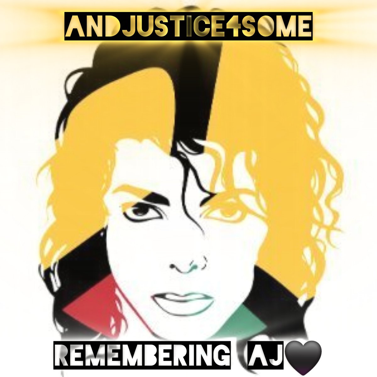 _JacksonsLove_'s tweet photo. AJ, you left one beautiful, memorable legacy. You are the epitome of Michael Jackson's 'HIStory' song. I can't say thank you enough for all you did while we were blessed to have you here. @andjustice4some May you now rest peacefully 💛 https://t.co/6noEypNTid