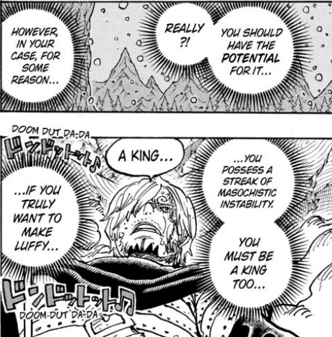 callmeSaeed's tweet photo. TCB's line here completely missed the mark. Viz gets the point across, but I'd word it differently. A more natural TL would be "However, for some reason... you harbor a dangerous, self-destructive streak/tendency.".
#ONEPIECE #ONEPIECE1187 #ONEPIECE1188 https://t.co/xSmJt4pvg2