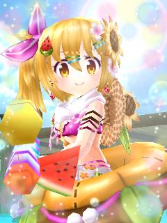 Ekoworlds's tweet photo. 🌻おしゃれコンテスト2026SUMMER エレメンタル・サンシャイン 受賞作品発表☀

🌟エルロンド部門 ウーマンオブいいね賞
［受賞者］MARCH 様

手前のスイカに目が行くが、髪飾りもおそろいなんじゃな。いい組み合わせじゃ。
それに、どこもかしこもキラキラしておる！　これぞ夏、って感じじゃな！
ウーマンオブいいね賞、おめでとう！！

𐄁𐄙𐄁𐄙𐄁𐄙𐄁𐄙𐄁𐄁𐄙𐄁𐄙𐄁𐄙𐄁𐄙𐄁

おヌシはもう知っておるかのう？
全受賞作品のパネルがポートブルの港に展示されておるぞ🖼️🖼️🖼️
そちらもぜひ見にいってみてほしい✨

ほな、明日も紹介に来るからの！