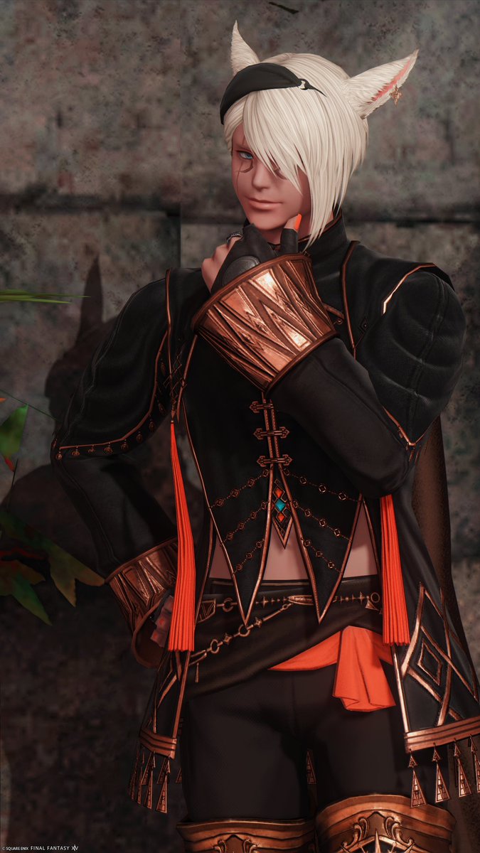 arunolt_ff14's tweet photo. これはシラディハ用のミラプリ、差し色の橙が可愛い https://t.co/sRIesnJwE2