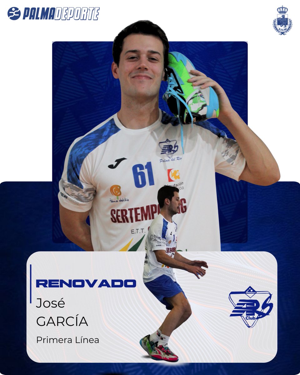 arspalmadelrio's tweet photo. 👀 ¡Seguimos con los 𝐫𝐞𝐧𝐨𝐯𝐚𝐝𝐨𝐬 para la 𝐭𝐞𝐦𝐩𝐨𝐫𝐚𝐝𝐚 𝟐𝟔/𝟐𝟕!
���🏽 José Garcia continuará un año más. El primera línea palmeño seguirá aportando compromiso y el gran nivel que ha demostrado durante la última temporada
#IdentidARS 💙🤍 https://t.co/sE0L4M9vLf