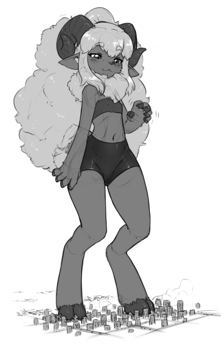 AlloyRabbit's tweet photo. i tried sketching @speedy526745's Gail, but in digitigrade form https://t.co/MtfKEe3cSy