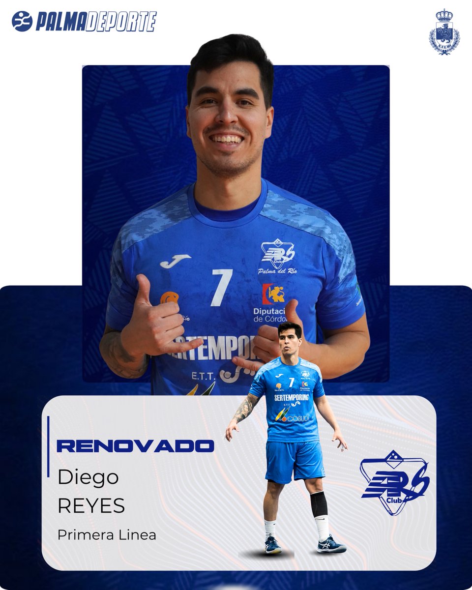arspalmadelrio's tweet photo. 🔥 La experiencia también seguirá marcando el camino en la 𝐭𝐞𝐦𝐩𝐨𝐫𝐚𝐝𝐚 𝟐𝟔/𝟐𝟕.
🤾♂️ Diego Reyes renueva una temporada más. El primera línea chileno continuará aportando su calidad.
#IdentidARS 💙🤍 https://t.co/5o7YI7asYO