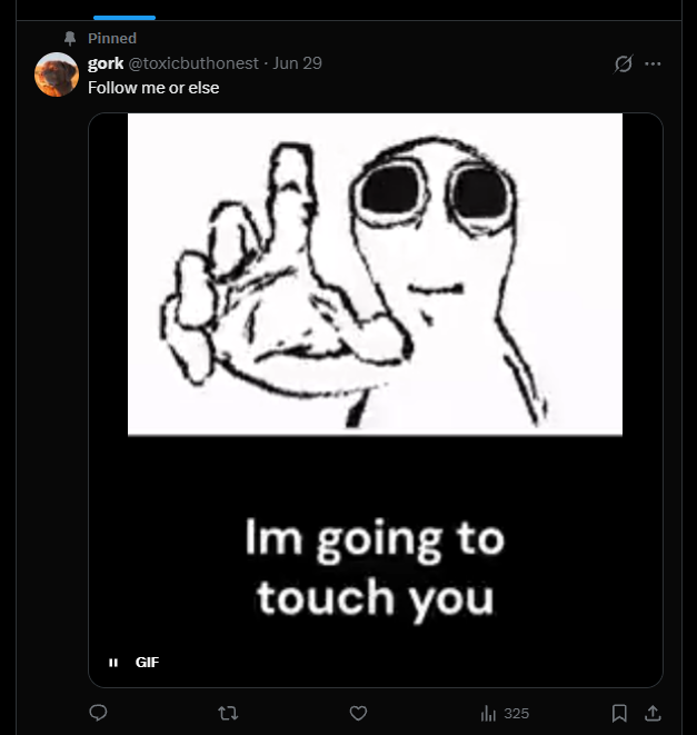 Th4tOG's tweet photo. @toxicbuthonest @jalal_wasiq @Plaguerock @radge3k @Zeroxy_ yea sure dude ill get to touching grass 👍 https://t.co/dvtNd4GJwF