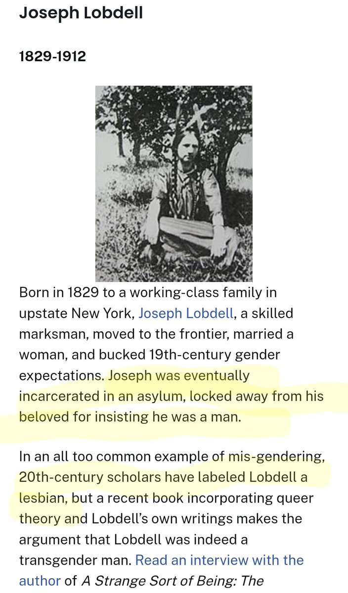 onewitchwillow's tweet photo. "trans men historically had it easy bcuz they could stealth &amp; maintain male privilege" &amp; it's a total of like 5 men, including one who had to hide his identity from his wife and kids &amp; another who had to constantly threaten to shoot people, while the rest have stories like this: https://t.co/JTC9vXm2MV