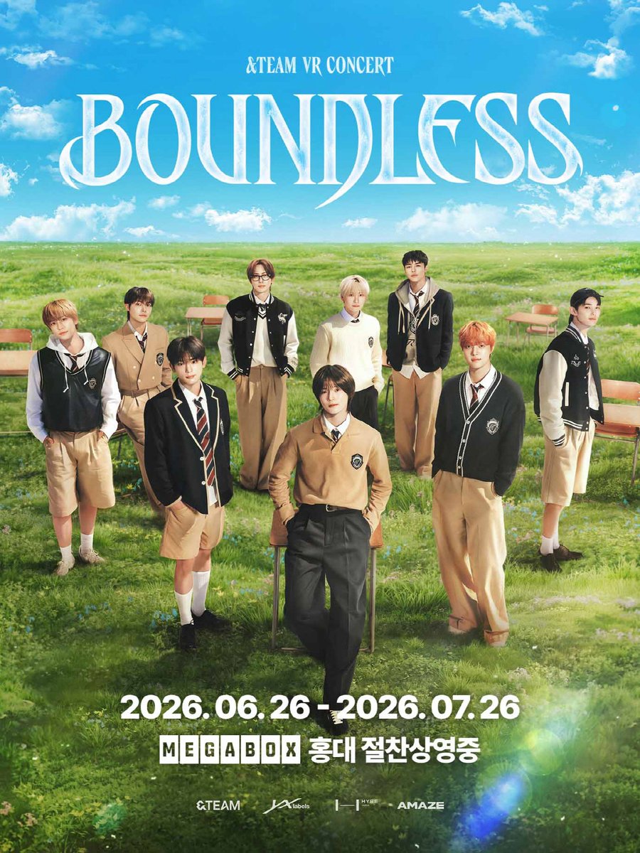 Kkorepo's tweet photo. 「&amp;TEAM」、初のVRコンサート「BOUNDLESS」…ファンの声援を受け上映期間を延長 
#andTEAM 
🔗https://t.co/HnXkEMOyHj https://t.co/qsNYGxqU7z