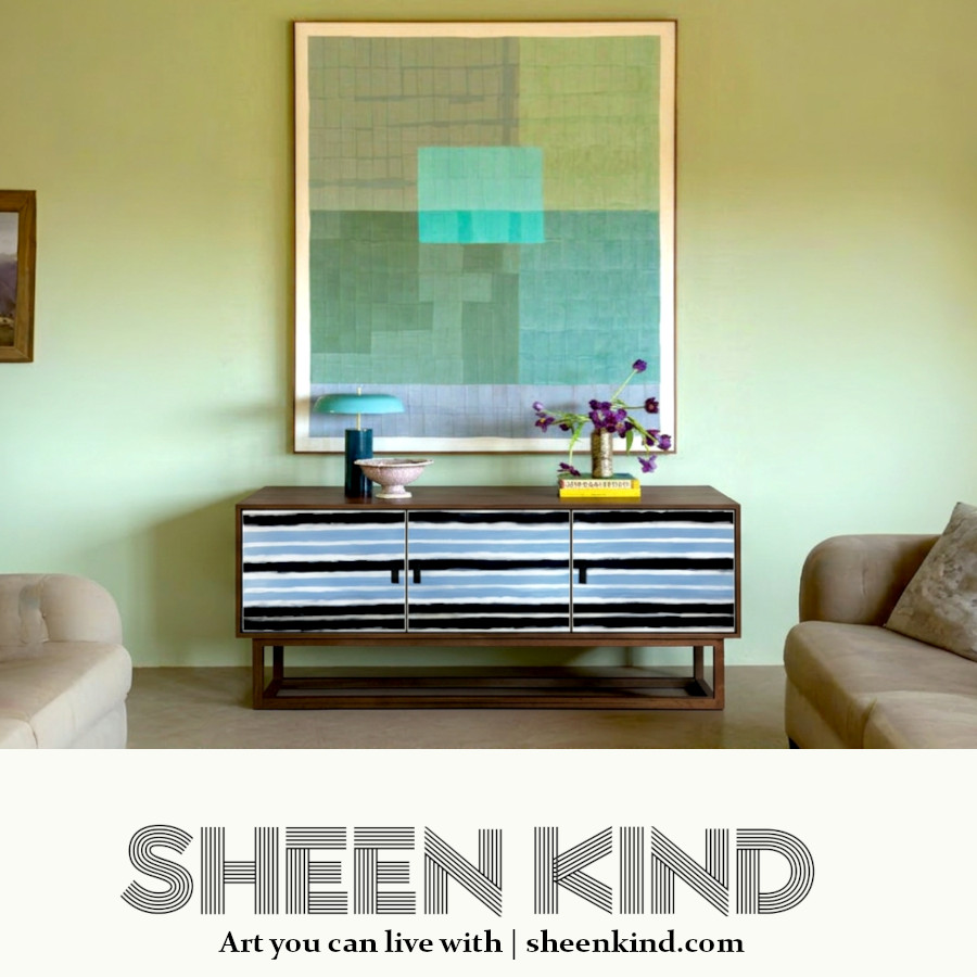 sheenltd's tweet photo. This #striped #sideboard combines a warm wood frame with #handpainted bands of sky blue, turning everyday #storage into a #modernart statement.
https://t.co/pxo82JIE0N
#Cabinet #ModernArtHome #Stripe #HomeFurniture #FurnitureDesign #ArtfulInteriors #ArtYouCanLiveWith #SheenKind https://t.co/l50oh0YGrm