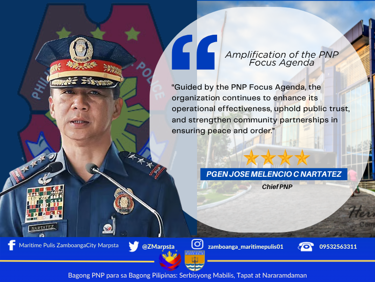 ZMarpsta's tweet photo. Amplification of the PNP Focus Agenda
#ToServeandProtect
#ByLandAndSeaWeOvercome
#BagongPNPparasaBagongPilipinasSerbisyongMabilisTapatatNararamdaman https://t.co/191hB7N8lm