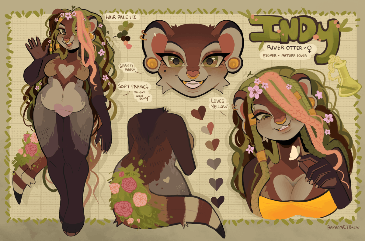 baphometbrew's tweet photo. new ref for my sona Indy!!
#furry https://t.co/5roUFP250X