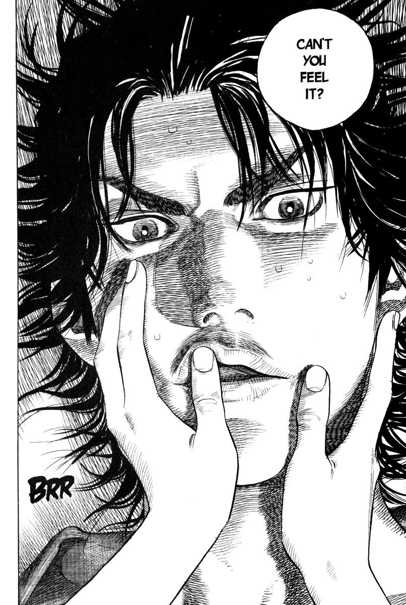 Nocryreading's tweet photo. Vagabond (4 volumes 40 chapters)

This actually did grab me more than I expected... And then immediately lost me when Musashi just started going "gotta get better at fighting." Blegh. Good art. I just kinda felt like reading more Golden Kamuy than this.
Coming back: Eh? https://t.co/x0Tz7mvUyv