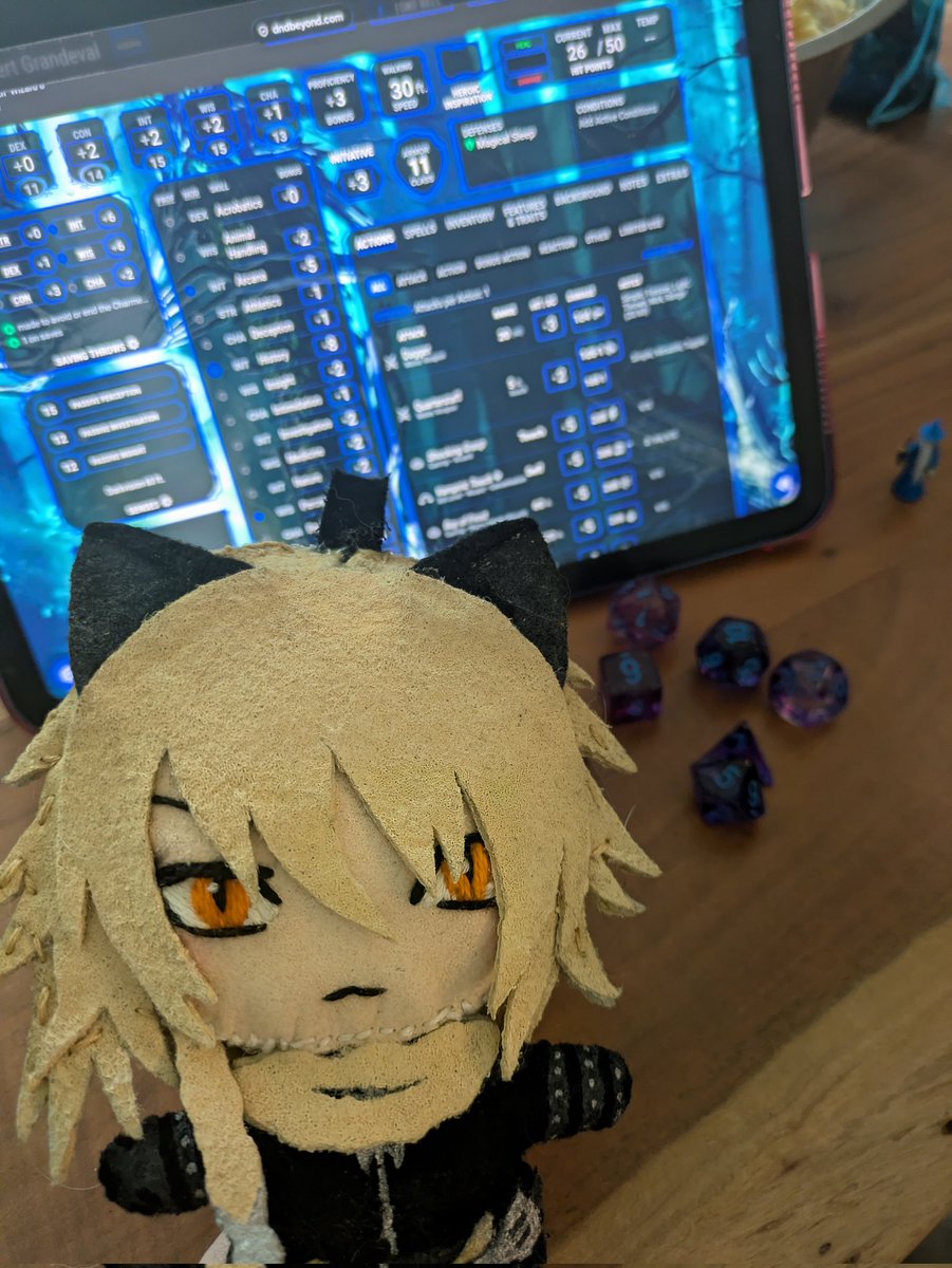 ponctiliocious's tweet photo. He needs to be fed a D&amp;D session once a week or else he dies. (⁠=⁠^⁠･⁠ｪ⁠･⁠^⁠=⁠) https://t.co/sT8ZgSZI0Y
