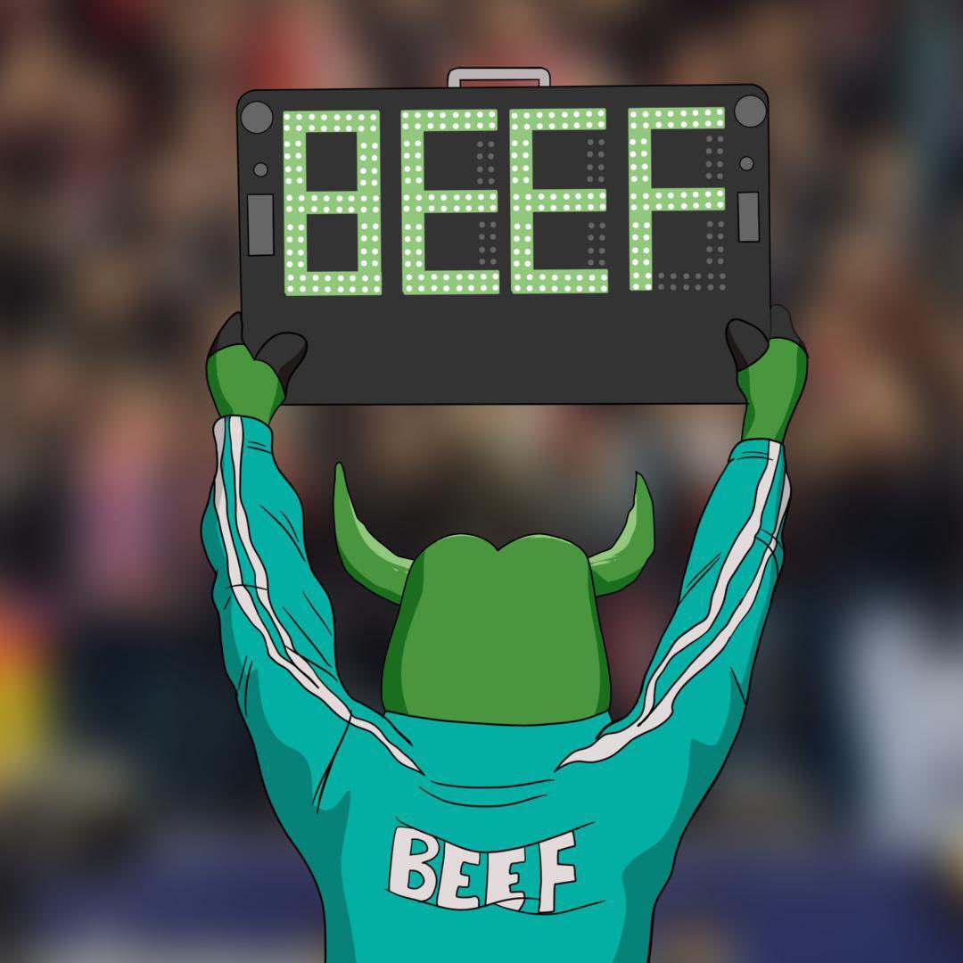 0xLoganTT's tweet photo. Who's watching soccer? Put in $BEEF! https://t.co/DpUzSCAviE