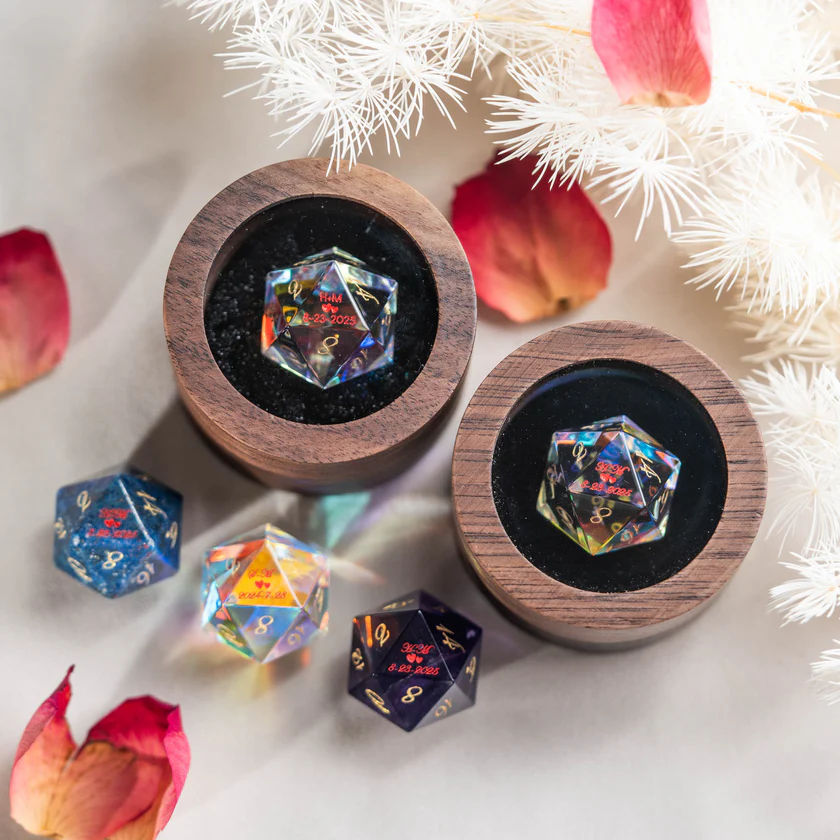urwizards's tweet photo. A dice set made for memories, not just rolls.Every number carries a date, a name, and a story.
Would you gift something like this to someone you love?

#dnddice #giftideas #weddinggift #anniversarygift #customgift #dungeonsanddragons https://t.co/8phRLe3JFo