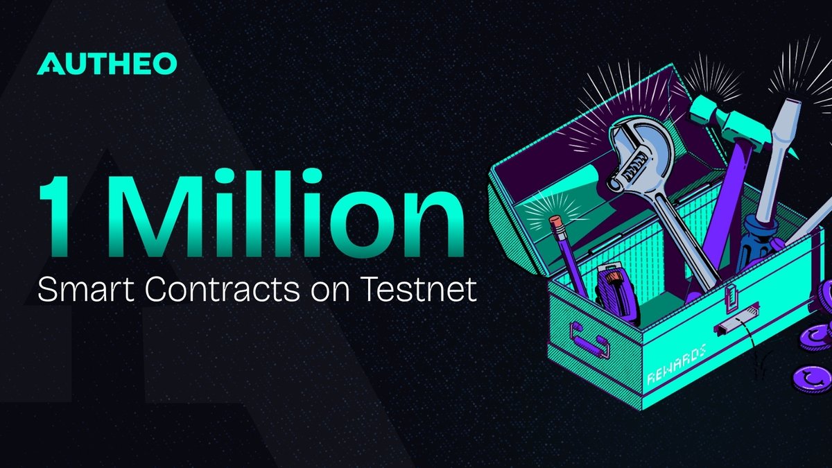Autheo_Network's tweet photo. 1,000,000 Smart Contracts on Testnet!

Since our Mainnet announcement on May 12:

1/ Smart Contracts
- 60K ➜ 1M+
- 18,000+ deployments/day

2/ Wallets
- 350K ➜ nearly 2M
- 31,000+ new wallets/day

Next up: the Autheo Grants Program.

Builders are showing up 🫡 https://t.co/lLYC0QWstn