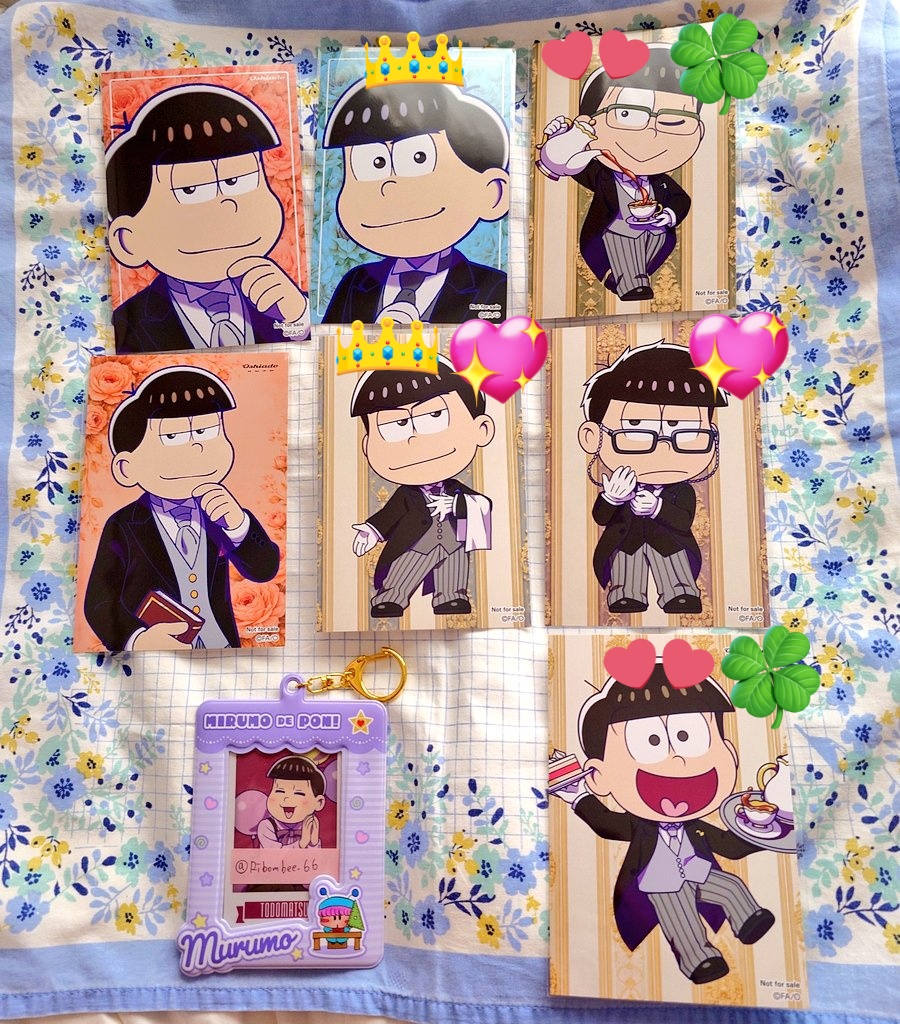 Ribombee_66's tweet photo. おそ松さん 交換 譲渡 特典 コースター アクリルコースター ポストカード 缶バッジ

譲 画像
求 トド松(＋送料)
お渡し方法 郵送かお手渡し 以下参照
💕と💖は1枚400円で譲渡可能
※👑はチョロ松か十四松を含めたお取り引き希望です
※💖の譲渡は🍀を含めた同数をお迎え下さい
※現在💛はお声かけ中
↓ https://t.co/lcHqvnw3AO