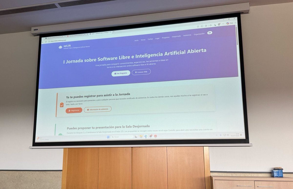 jsmanrique's tweet photo. Arranca #seLIA !!
Consulta el programa: https://t.co/HvNbxvGhk0
Nos vemos a las 16:00 para hablar de las iniciativas relacionadas con la #IA en @EclipseFdn
Gracias @OfiLibreURJC @urjc https://t.co/IN4CI7AtNZ