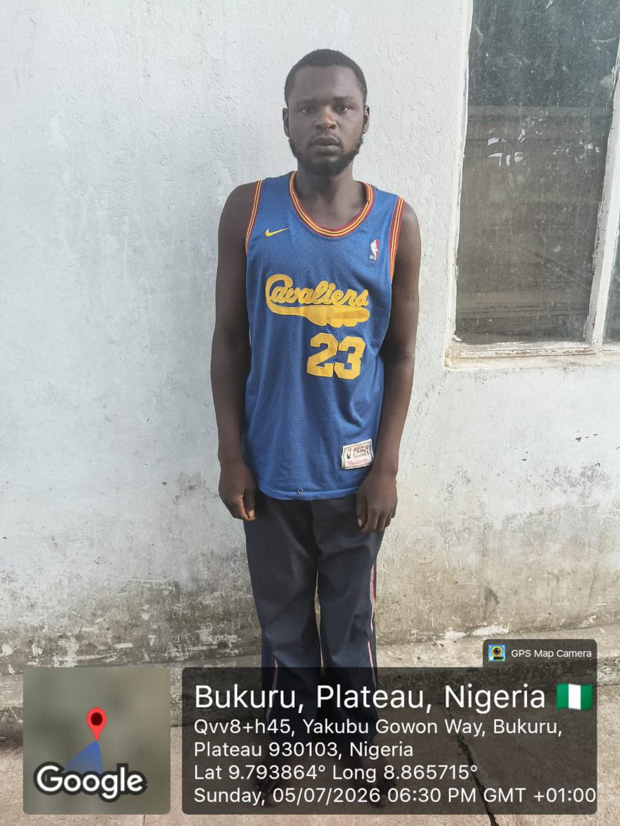 ZagazOlaMakama's tweet photo. Troops Arrest Additional suspect Linked to NIPSS Attack While Receiving Treatment for Gunshot Wound

By Zagazola Makama

Troops of Sector 6 have arrested an additional suspected Berom Militia allegedly linked to the recent attack on the National Institute for Policy and Strategic Studies in Kuru, Jos South Local Government Area of Plateau State.

Security sources told Zagazola Makama that the suspect, identified as Paul Kolsen, was apprehended in Farm Center at about 3:30 p.m. on July 5 following credible intelligence.

According to the sources, the suspect was arrested while receiving medical treatment for a gunshot wound believed to have been sustained during the attack on the institute.

The sources said the arrest represents another breakthrough in the ongoing investigation into the assault on the NIPSS facility, which has already led to the arrest of other suspects in recent days.

The latest arrests followed the July 2 attempted attack on the strategic national institution, during which troops engaged suspected Berom militia in a gun battle, killing one suspect while others escaped into nearby rocky terrain.

During that operation, troops recovered a service rifle bearing registration number CO-3175, which military authorities said had earlier been stolen from a soldier killed during an attack on troops at the Federal College of Land Resources Technology, Vom, on April 11.

The recovery of the weapon had already prompted security agencies to widen investigations into possible links between the recent attacks on security personnel operating within the Kuru-Vom axis.

Paul Kolsen is currently in custody and is undergoing further investigation to determine his alleged role in the attack and identify other members of the criminal network.

Security authorities said intelligence-led operations are continuing to track down other suspects connected to the incident as efforts intensify to dismantle the group responsible for the attack.