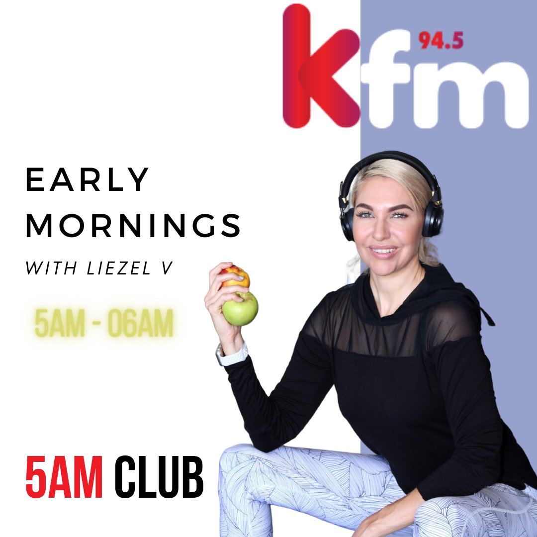liezelv's tweet photo. β°Up yet, Team 5am?
It's @kfmza #EarlyMornings with me π¦π»π£οΈ
π 5am Roll-call
ποΈ The Fitness Guide
β
#WeatherToWear
πΆ Get up & Go Song
π Traffic Update
Good morning, #CapeTown! https://t.co/7WI3SotCAI