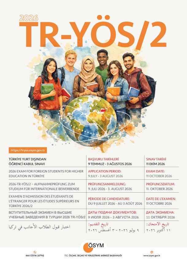 UskupEM's tweet photo. 📢 2026 TR-YÖS/2 Başvuruları Başladı!  

Türkiye’de yükseköğrenim hedefleyen uluslararası öğrenciler için 2026 TR-YÖS/2 başvuru süreci başladı. 

 Başvuru Tarihleri: 9 Temmuz – 3 Ağustos 2026 

Başvuru için: https://t.co/5rxBjyvB8L https://t.co/Q2qjALub2Z