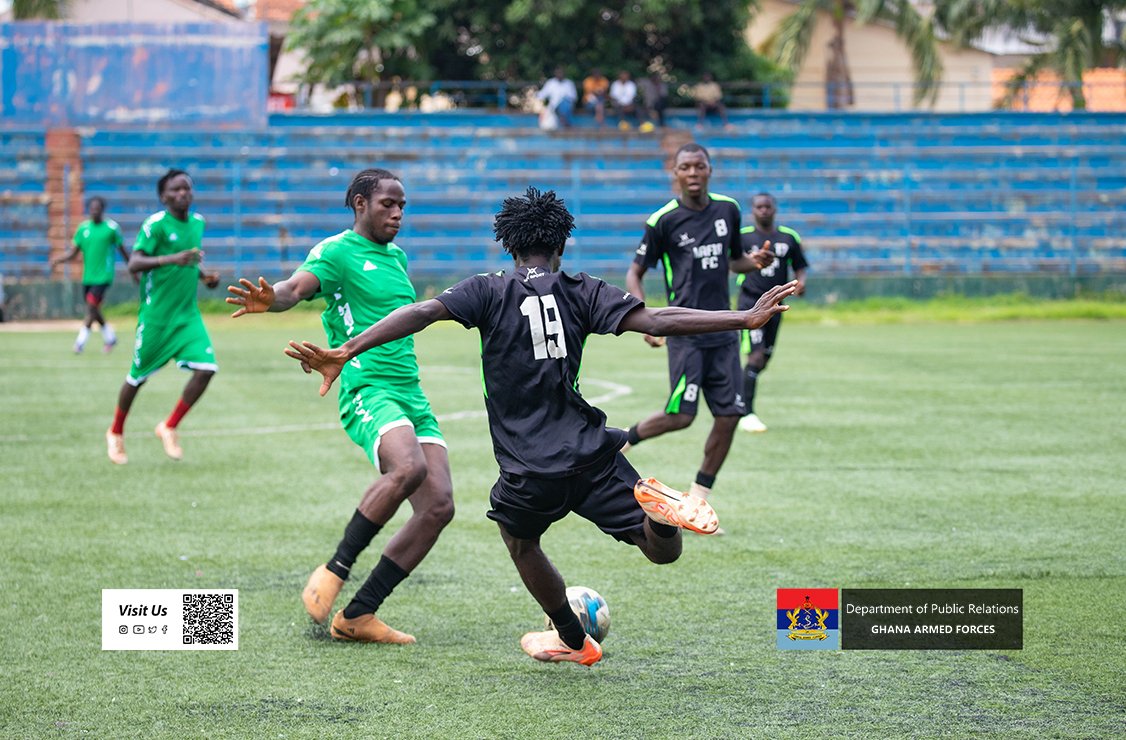 GhArmedForces's tweet photo. The Ecowas Stabilisation Support Mission in Guinea Bissau (ESSMGB) Ghana Company 4 (GHANCOY 4) organised an inter-community football tournament at the Estadio Lino Correia on Saturday 4 July 2026 as part of its Civil-Military Cooperation (CIMIC) activities.

Full Story on: https://t.co/qzwFYO2LAe

Story by S/Lt Ibrahim Yahaya.
Pictures by POII Adoffo Somuah Elvis