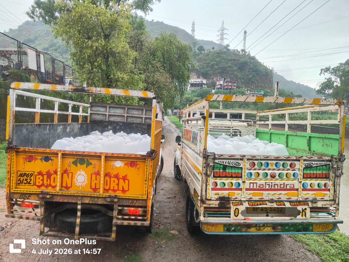 DoFishHP's tweet photo. On 04.07.2026
Total 202860 no. Fish seed stocked in Gobind Sagar Reservoir from departmental Fish Seed Farm Ghagus, Distt. Bilaspur Himachal Pradesh.
.
.
.
#stocking #fishseeds #fishseedstocking #departmentoffisherieshimachalpradesh #govtofhp #fisheriesgoi https://t.co/dBcgbnWnqO