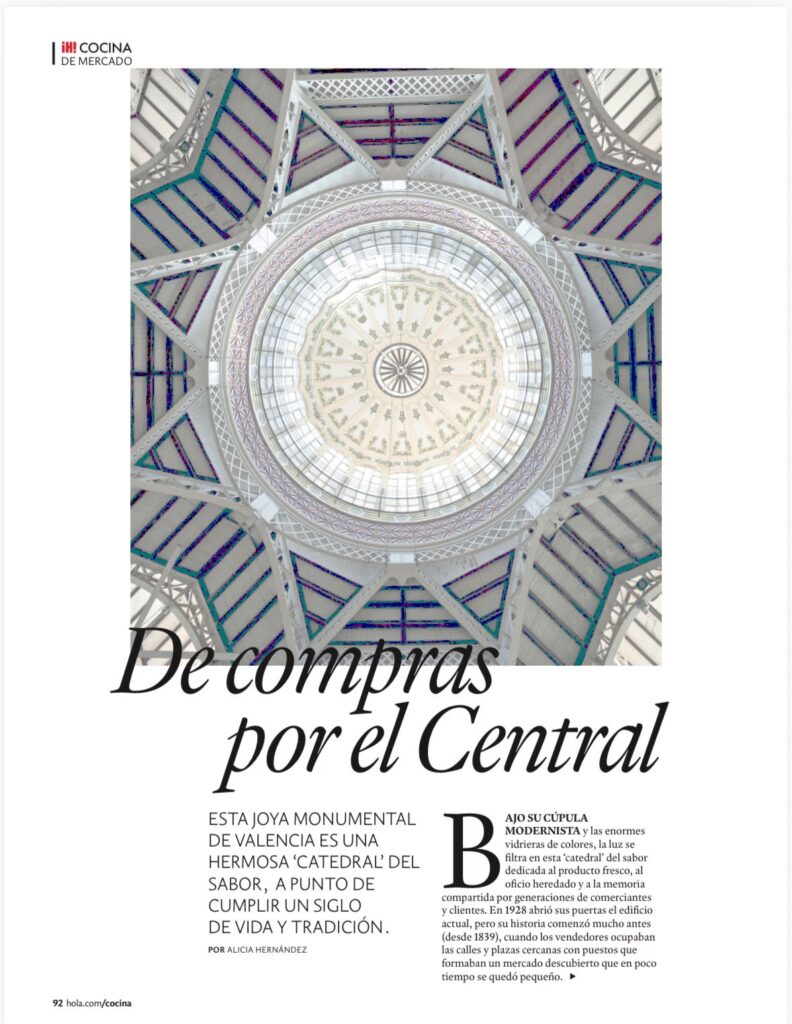 EspanaMercados's tweet photo. El reportaje de HOLA Cocina y Lifestyle sobre el Mercat Central de València recuerda una gran verdad: los mercados son mucho más que un lugar donde comprar🧺
Son el alma de nuestros barrios y uno de los grandes patrimonios de nuestras ciudades ❤️

#mercadostradicionales https://t.co/DnIBcmL1xp