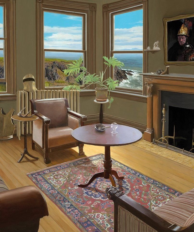 HWarlow's tweet photo. Good Morning Everyone 
Happy Monday 
Interiors artist 
Edward Gordon (1940-2023)  Vermont 
One of my favourite interiors painters 
‘Solstice’
‘April Evening’.  Lovely lamp 
‘The Chest’
The Collector’ https://t.co/96ekHkC0j4