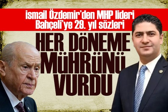 turktimecom's tweet photo. MHP'li İsmail Özdemir'den MHP lideri Bahçeli mesajı: Tüm dönemlere mührünü vurdu https://t.co/N9ZWdpVV8l

@ismailozdemirrr https://t.co/Rqlcy0r3Jq
