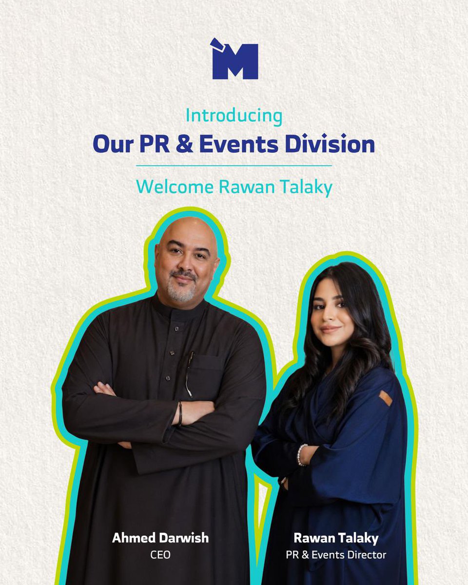 mozaik_agency's tweet photo. New chapter, bigger impact ✨

We’re excited to launch Mozaik’s PR &amp; Events Division and welcome Rawan Talaky as our PR &amp; Events Director 💙

#MozaikAgency #PR #Events #MarketingStrategy https://t.co/JGPktOknJ5