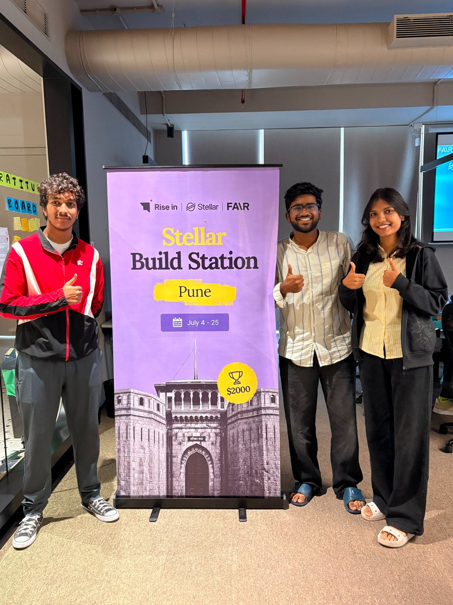 ShantanuUd51163's tweet photo. The builder journey begins.
Less talking. More building.
Kicking off my journey for the next 21 days at #StellarBuildStationPune.

@BuildOnStellar  @StellarOrg  @riseinweb3  @fair_communityy  

#StellarBuildStation #BuildOnStellar #RiseIn  #Stellar #Web3 https://t.co/fCWunFLPJz