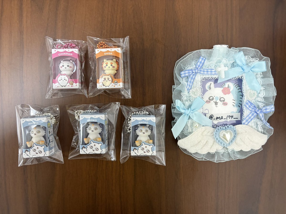 _ma_174__'s tweet photo. 【交換 譲渡】ちいかわ チョコボックス

求：モモンガ or 各300円(＋送料)

譲：ちいかわ1 シーサー1 あのこ3
（友人分：くりまんじゅう2 シーサー1）

郵送または横浜でのお手渡しのみ
お手渡しの場合は早くて16日以降となります
お気軽にお声掛けください🙇🏻‍♀️ https://t.co/hmoYKOpqnl